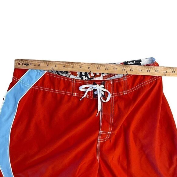 Billabong Mens Boardshorts Andy Irons World Champ Quick Dry Red Size 36 - Picture 4 of 7